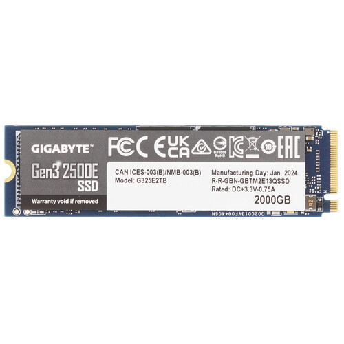 Купить 2000 ГБ M.2 NVMe накопитель GIGABYTE Gen3 2500E  5453679. Характеристики, отзывы и цены в Донецке