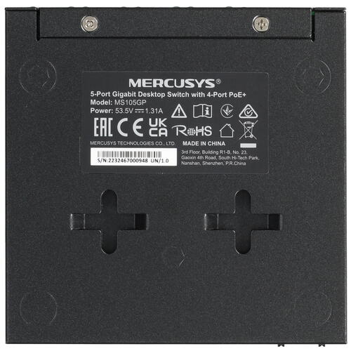 Купить Коммутатор Mercusys MS105GP  5416665. Характеристики, отзывы и цены в Донецке