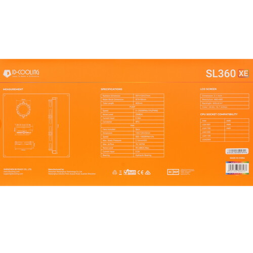 Купить Система охлаждения ID-COOLING SL360 XE  белая  5447527. Характеристики, отзывы и цены в Донецке