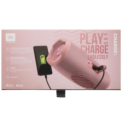 Купить Портативная колонка JBL Charge 5, розовый  5054644. Характеристики, отзывы и цены в Донецке