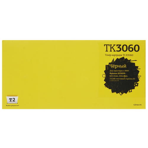 Купить Тонер-картридж лазерный Т2 TC-K3060 черный  8190029. Характеристики, отзывы и цены в Донецке
