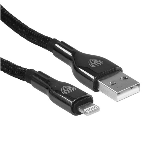 Купить Кабель круглый BY Lightning 8-pin - USB 2.0 Type-A черный 1 м  9201255. Характеристики, отзывы и цены в Донецке