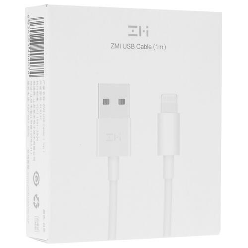 Купить Кабель круглый ZMI Lightning 8-pin - USB 2.0 Type-A белый 1 м  5099630. Характеристики, отзывы и цены в Донецке