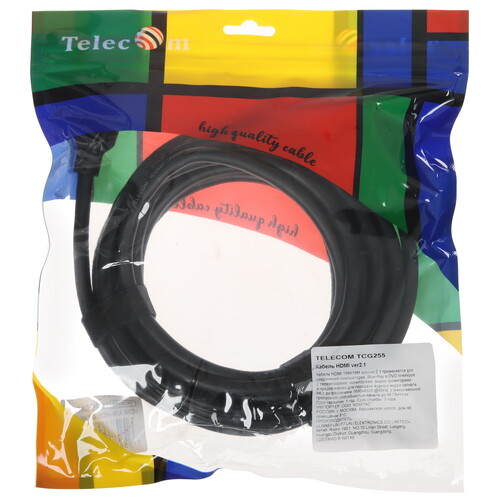 Купить Кабель  Telecom HDMI - HDMI, 4.5 м  9172269. Характеристики, отзывы и цены в Донецке