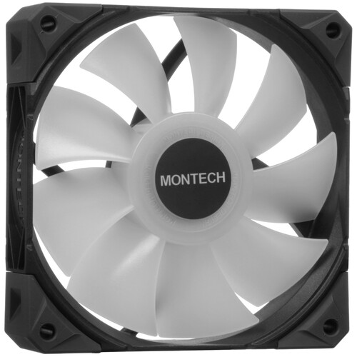 Купить Вентилятор Montech E28 ARGB [E28 ARGB (B) 3in1] черный  5633063. Характеристики, отзывы и цены в Донецке