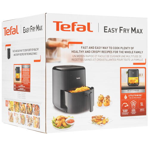Купить Аэрогриль Tefal Easy Fry Max EY245B10 черный  9071069. Характеристики, отзывы и цены в Донецке