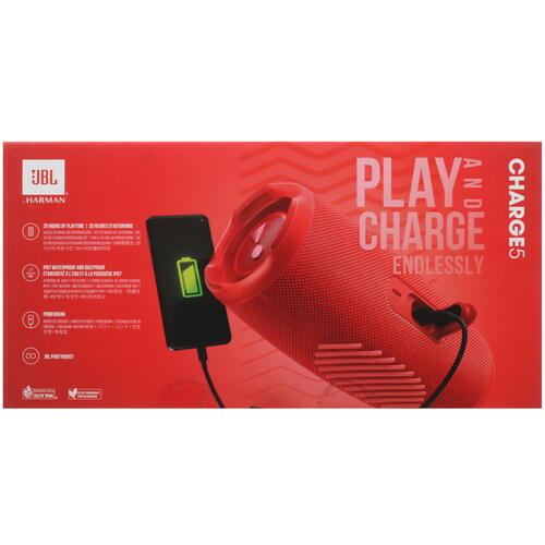 Купить Портативная колонка JBL Charge 5, красный  5054603. Характеристики, отзывы и цены в Донецке