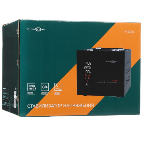 Купить Стабилизатор напряжения FinePower R-3000  9095823. Характеристики, отзывы и цены в Донецке