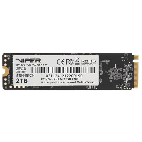 Купить 2000 ГБ M.2 NVMe накопитель Patriot Viper VP4300 [VP4300-2TBM28H]  4787977. Характеристики, отзывы и цены в Донецке