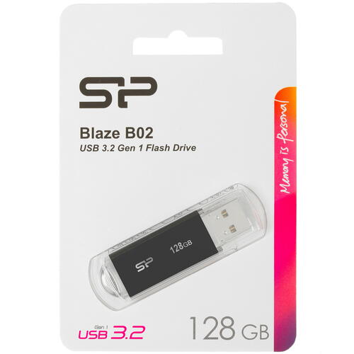 Купить Память USB Flash 128 ГБ Silicon Power Blaze B02 [SP128GBUF3B02V1K]  4760776. Характеристики, отзывы и цены в Донецке