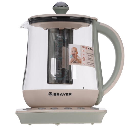 Купить Электрочайник BRAYER BR1015 бежевый  5334238. Характеристики, отзывы и цены в Донецке