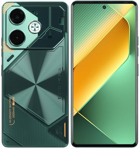 Купить 6.8" Смартфон Tecno POVA 6 256 ГБ зеленый  5456322. Характеристики, отзывы и цены в Донецке