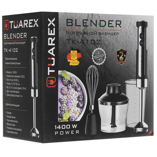 Купить Блендер погружной Tuarex TK-4102 черный  9023364. Характеристики, отзывы и цены в Донецке