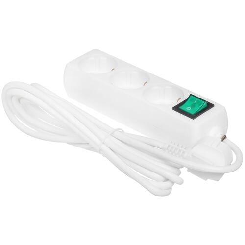 Купить Удлинитель DEXP Ground 330W белый  5080433. Характеристики, отзывы и цены в Донецке