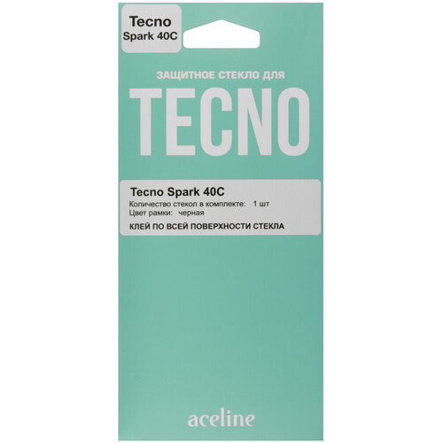 Купить Защитное стекло Aceline для экрана Tecno SPARK 40C  5631533. Характеристики, отзывы и цены в Донецке