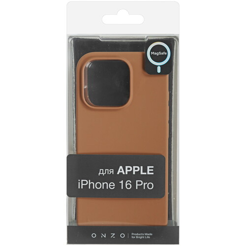 Купить Накладка  ONZO Velvet MagSafe для Apple iPhone 16 Pro бежевый  9296562. Характеристики, отзывы и цены в Донецке