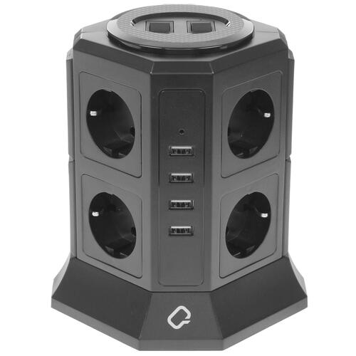 Купить Сетевой фильтр QUMO Power Tower Pro черный  1639069. Характеристики, отзывы и цены в Донецке