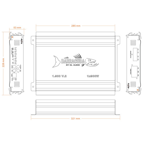 Купить Усилитель DL Audio Barracuda 1.900 V.2  9285883. Характеристики, отзывы и цены в Донецке