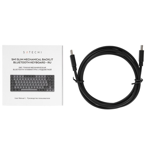 Купить Клавиатура проводная + беспроводная Satechi SM1 Slim Mechanical Backlit Bluetooth  9237107. Характеристики, отзывы и цены в Донецке