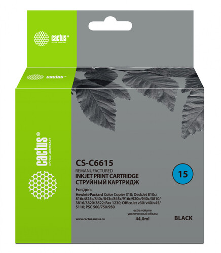 Купить Картридж Cactus CS-C6615 черный  7942606. Характеристики, отзывы и цены в Донецке