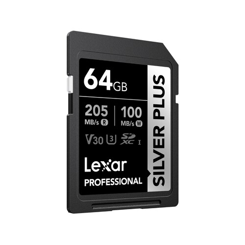 Купить Карта памяти Lexar Professional Silver Plus SDXC 64 ГБ  5641157. Характеристики, отзывы и цены в Донецке