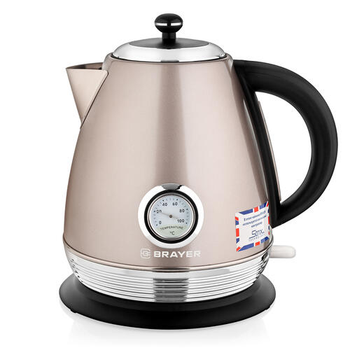 Купить Электрочайник BRAYER BR1007 бежевый  8194473. Характеристики, отзывы и цены в Донецке