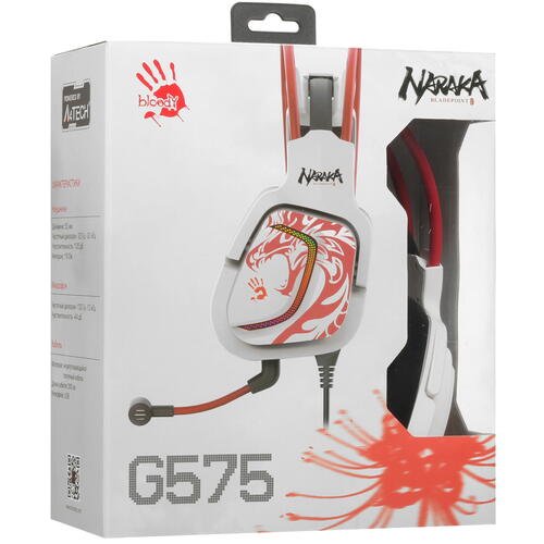Купить Проводные наушники A4Tech Bloody G575 белый  5402155. Характеристики, отзывы и цены в Донецке