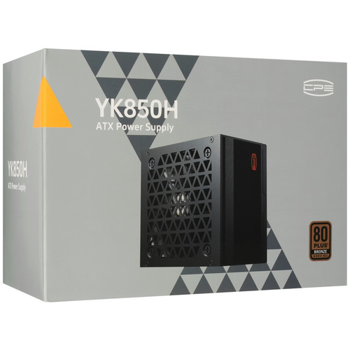 Купить Блок питания PCCooler YK850H [P3-YK850H-B1HWBK1-EU] черный  5640145. Характеристики, отзывы и цены в Донецке