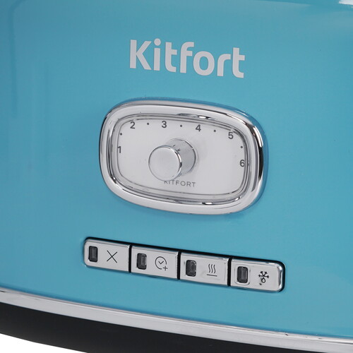 Купить Тостер Kitfort KT-6455 голубой  9216222. Характеристики, отзывы и цены в Донецке