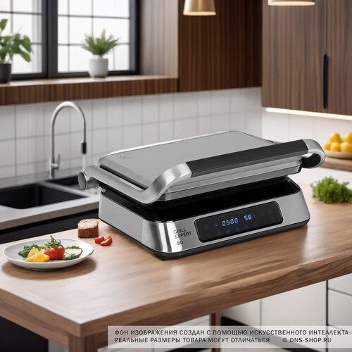 Купить Гриль BQ GR3000 серебристый  9116881. Характеристики, отзывы и цены в Донецке