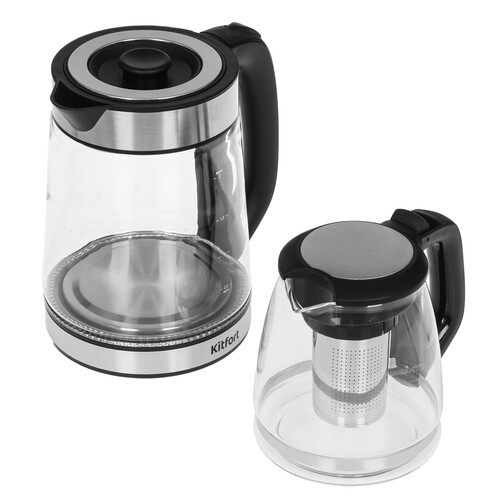 Купить Чайный набор Kitfort КТ-6736 черный  9259070. Характеристики, отзывы и цены в Донецке