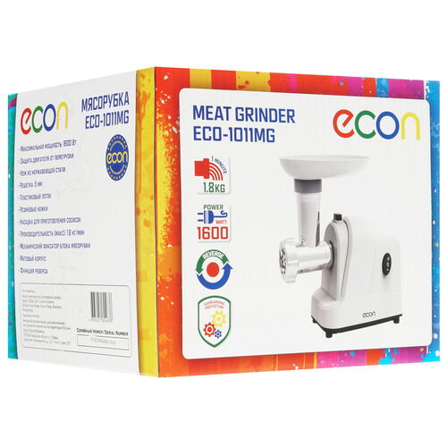Купить Мясорубка электрическая ECON ECO-1011MG белый  8164478. Характеристики, отзывы и цены в Донецке