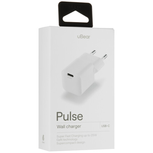 Купить Сетевое зарядное устройство uBear Pulse 25 белый  5466104. Характеристики, отзывы и цены в Донецке