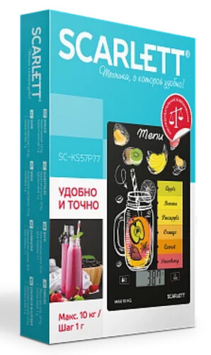 Купить Кухонные весы Scarlett SC-KS57P77 Смузи разноцветный  9042662. Характеристики, отзывы и цены в Донецке
