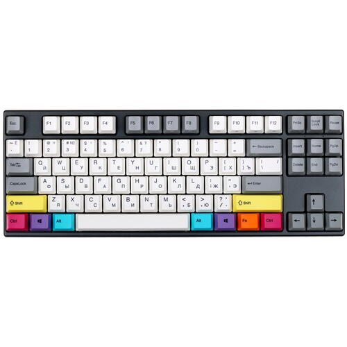 Купить Клавиатура проводная Varmilo VEM87 Vintage Days CMYK [A33A024A9A3A06A007/D]  5420645. Характеристики, отзывы и цены в Донецке