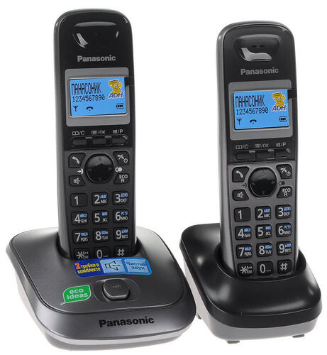 Купить Телефон беспроводной (DECT) Panasonic KX-TG2512RU1  0122491. Характеристики, отзывы и цены в Донецке