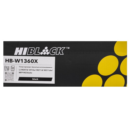 Купить Картридж лазерный Hi-Black HB-W1360X черный  9264016. Характеристики, отзывы и цены в Донецке