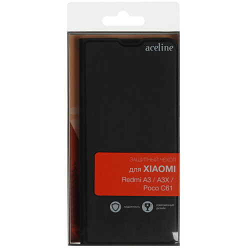 Купить Чехол-книжка  Aceline Kors для POCO C61/ Xiaomi Redmi A3/ A3x черный  9149937. Характеристики, отзывы и цены в Донецке