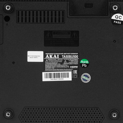 Купить 50" (126 см) Телевизор Akai TA50BU500 черный  9187784. Характеристики, отзывы и цены в Донецке