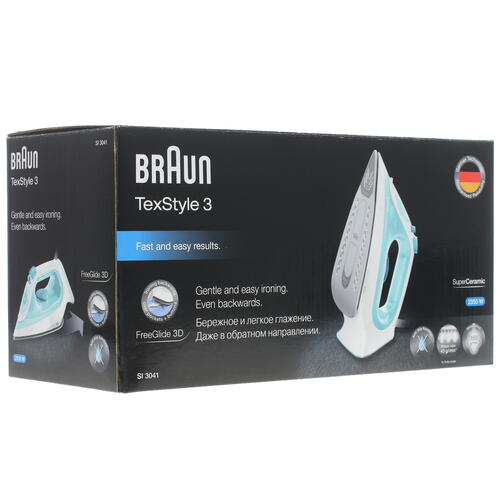 Купить Утюг Braun TexStyle 3 SI3041GR зеленый  8118099. Характеристики, отзывы и цены в Донецке