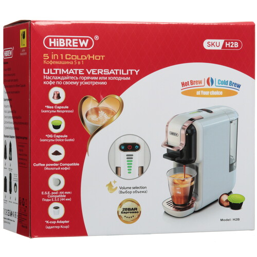 Купить Кофемашина капсульная Hibrew H2B  5633208. Характеристики, отзывы и цены в Донецке