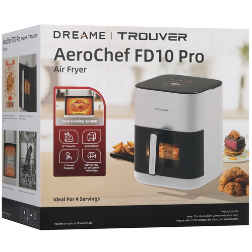 Купить Аэрогриль Dreame Trouver AirFryer FD10 Pro White белый  5480024. Характеристики, отзывы и цены в Донецке