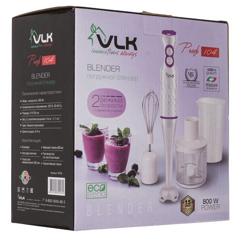 Купить Блендер погружной VLK PROFI 104 розовый  9231023. Характеристики, отзывы и цены в Донецке