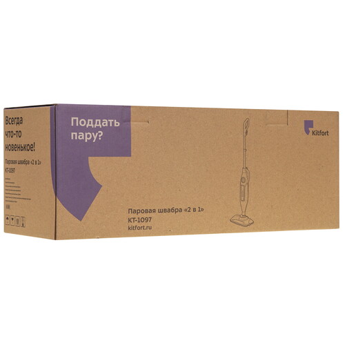 Купить Пароочиститель Kitfort КТ-1097 белый  9135012. Характеристики, отзывы и цены в Донецке
