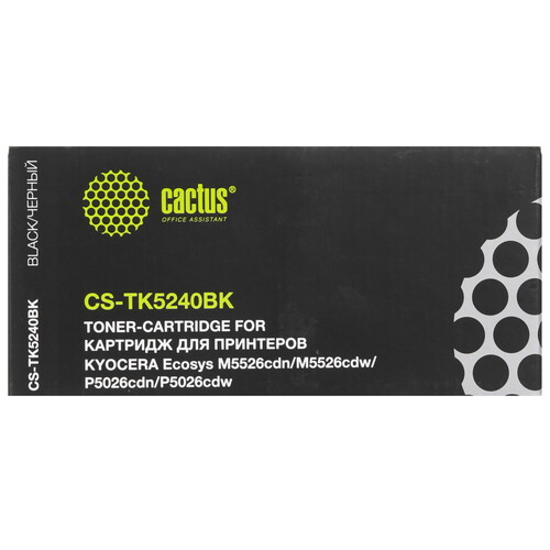 Купить Картридж лазерный Cactus CS-TK5240BK черный, с чипом  8158951. Характеристики, отзывы и цены в Донецке