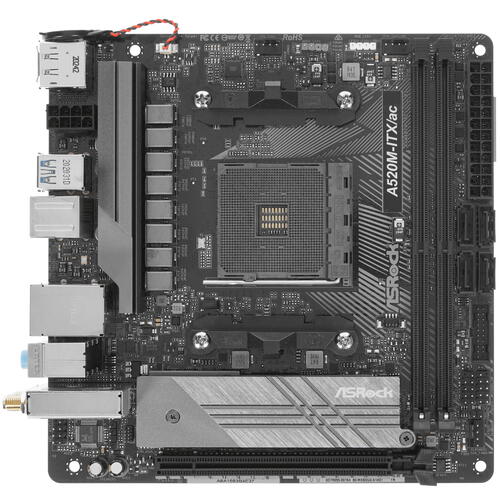 Купить Материнская плата ASRock A520M-ITX/ac  1663781. Характеристики, отзывы и цены в Донецке