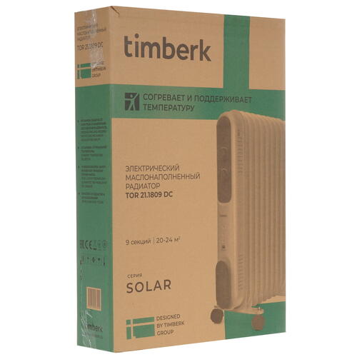 Купить Масляный обогреватель Timberk TOR 21.1809 DC белый  5334495. Характеристики, отзывы и цены в Донецке