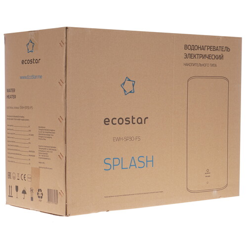 Купить Водонагреватель электрический Ecostar RWH-SP30-FS  9941784. Характеристики, отзывы и цены в Донецке