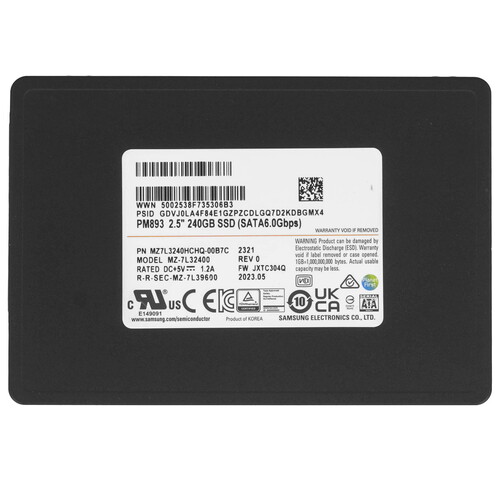Купить 240 ГБ Серверный SSD Samsung PM893  5435762. Характеристики, отзывы и цены в Донецке
