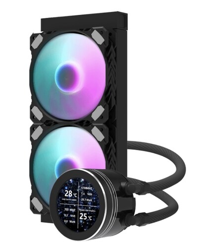 Купить Система охлаждения DarkFlash DN240S черная  5616795. Характеристики, отзывы и цены в Донецке